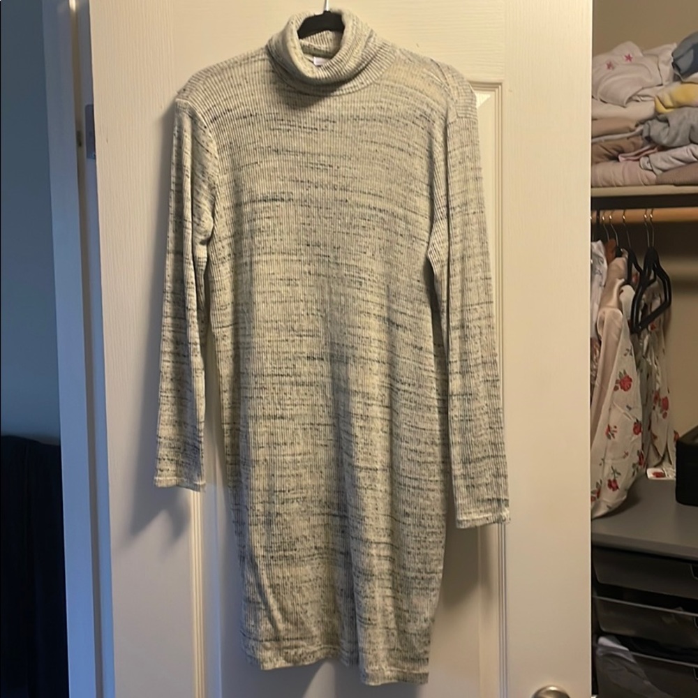 Project social T cozy grey sweater dress size sm